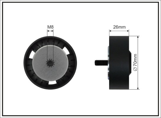 Deflection/Guide Pulley, V-ribbed belt - 238-99 SC CAFFARO